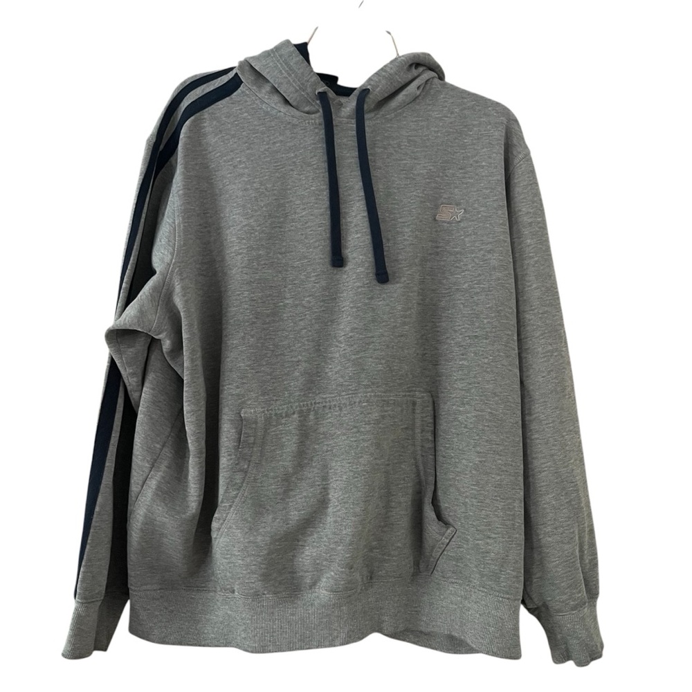 Starter Brand Mens XL Gray Pullover Hoodie